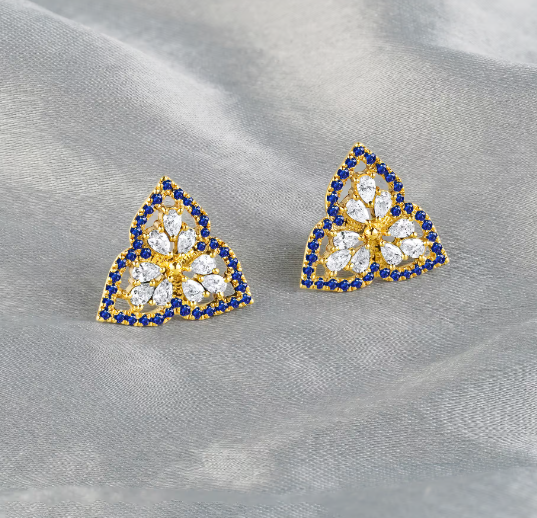 Elowen Diamonds White Gold Earrings