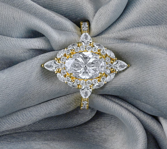 Adela Diamonds and Yellow Gold Ring